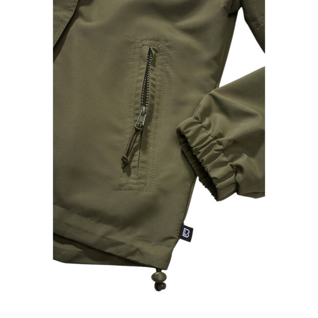 LADIES SUMMER JACKET - FRONTZIP WINDBREAKER - OLIVE - BRANDED