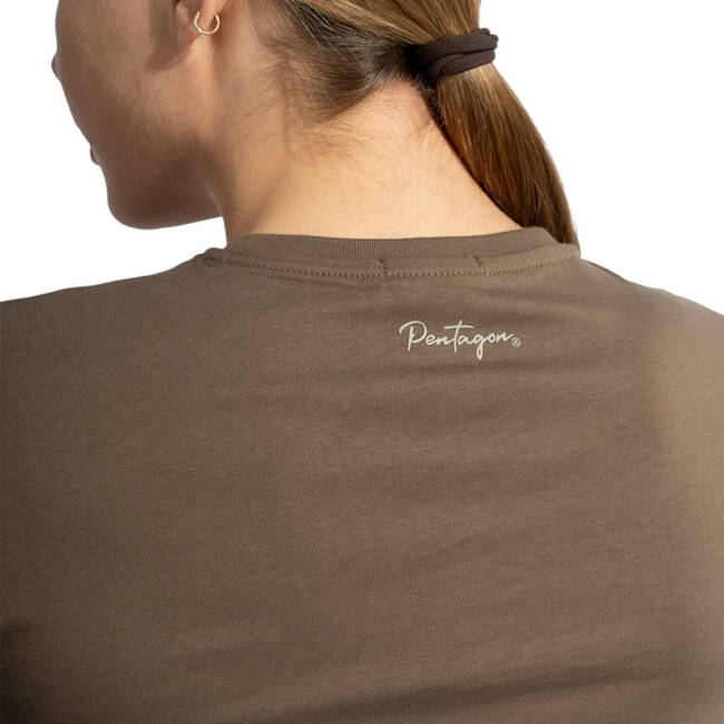 LADIES WHISPER T-SHIRT - CALLIGRAPHY - RAL7013  - PENTAGON