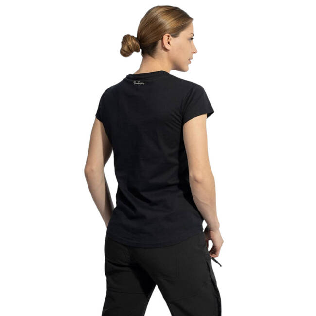 LADIES WHISPER T-SHIRT - CONTOUR - BLACK - PENTAGON