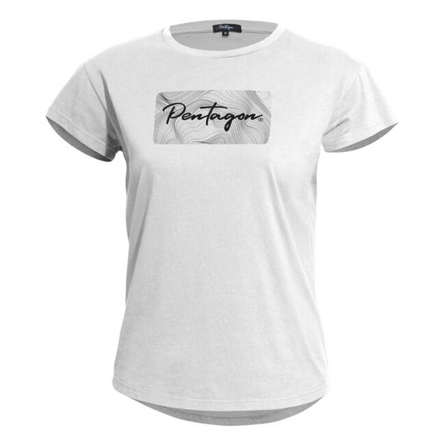 LADIES WHISPER T-SHIRT - CONTOUR - WHITE - PENTAGON