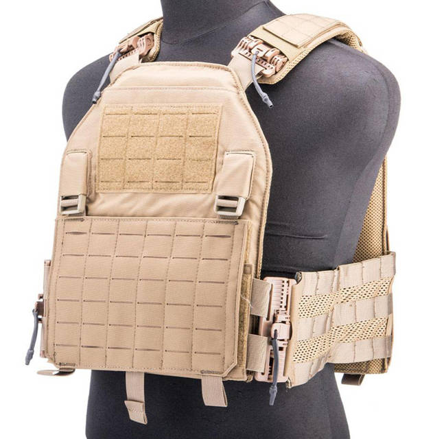 LAVC ASSAULT VEST Plate Carrier W /ROC - Coyote Brown