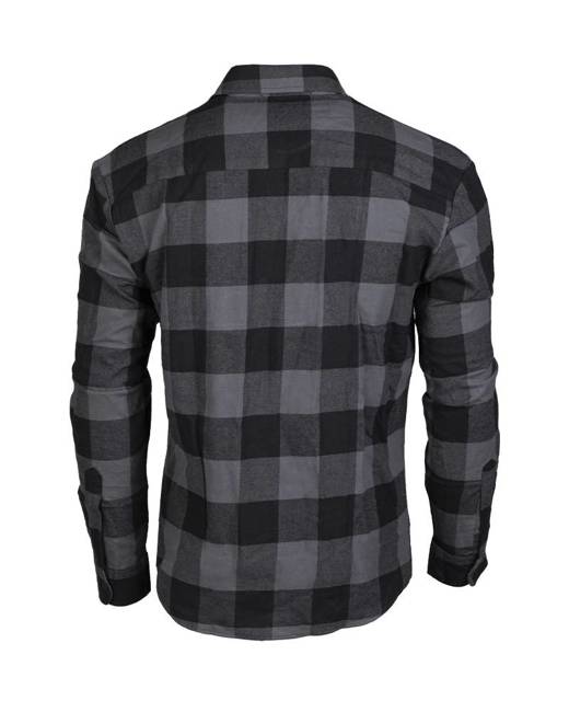 LIGHT FLANNEL SHIRT - Mil-Tec® - BLACK/GREY