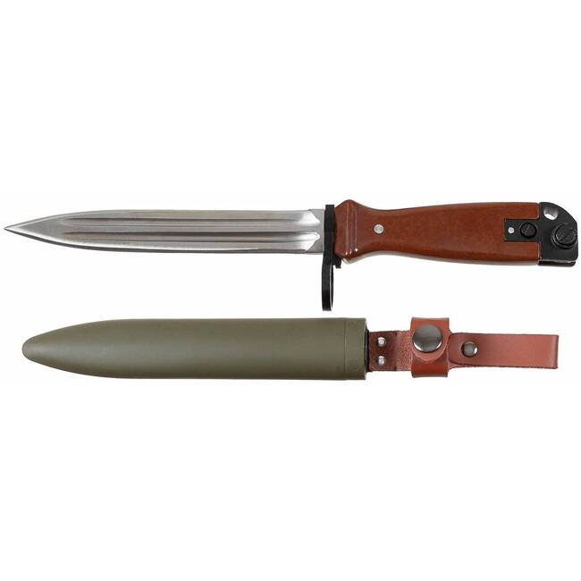 M81 BAYONET KNIFE WITH SHEATH AND PLASTIC HANDLE - CHINESE ARMY - MFH