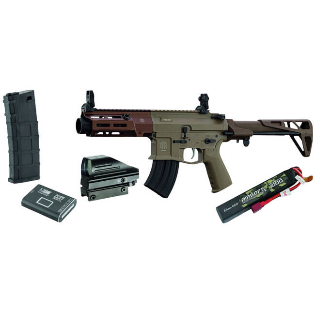 M923A AEG Double Eagle Replica Christmas Pack + charger + Red Dot + Lipo battery + battery charger