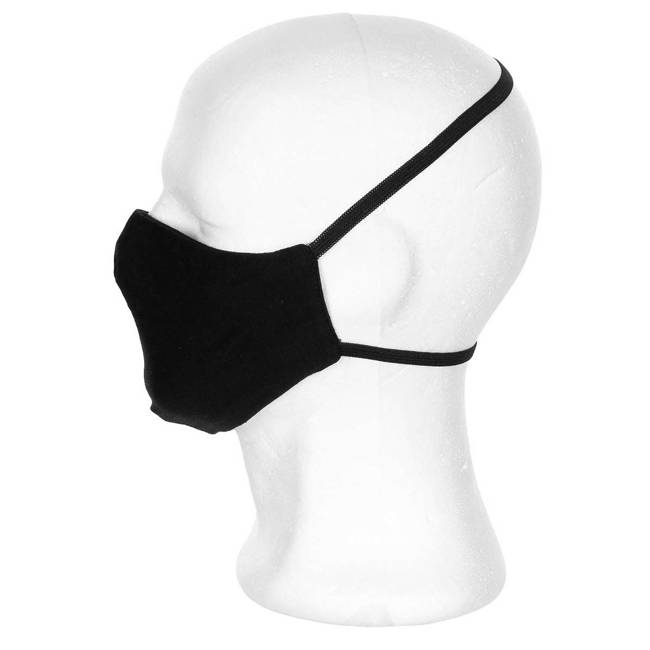 MASK FOR MOUTH AND NOSE - MFH® - BLACK