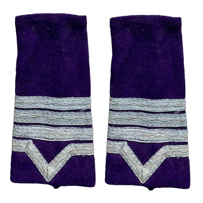 MILITARY RANKS, QUARTERMASTER - MILITARY MASTER CLASS II WITHOUT SIGN OF ARMS, PURPLE CITY - MILITARY SURPLUS ROMANIAN ARMY - USED