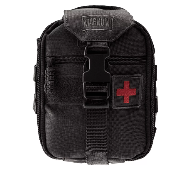 MOLLE POUCH FOR FIRST AID KIT - 18x14x7 CM - Magnum® - BLACK