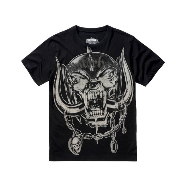 MOTÖRHEAD COTTON T-SHIRT WITH WARPIG PRINT - BLACK - BRANDIT