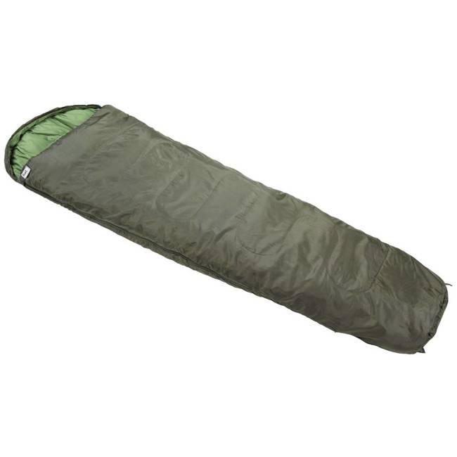 MUMMY SLEEPING BAG - 2-LAYER FILLING - FOX OUTDOOR® - OD GREEN