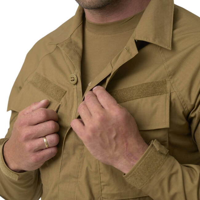 Modern uniform shirt - Raid - Polycotton Stretch Ripstop - Olive Green - Helikon-Tex