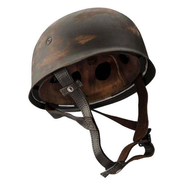 PARATROOPER HELMET - GERMAN ARMY MILITARY SURPLUS - REPRO - USED