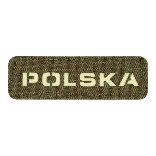 PATCH POLSKA 25 x 80 MM LASER CUT - RANGER GREEN/GID - M-TAC