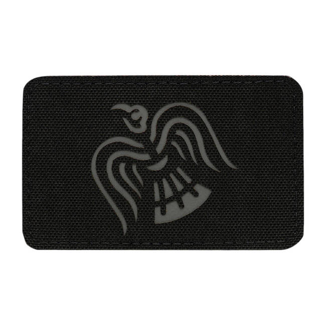 PATCH RAVEN FLAG LASER CUT - GREY/BLACK - M-TAC