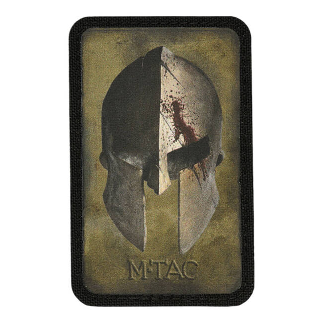 PATCH SPARTAN HELMET - RANGER GREEN/BLACK - M-TAC