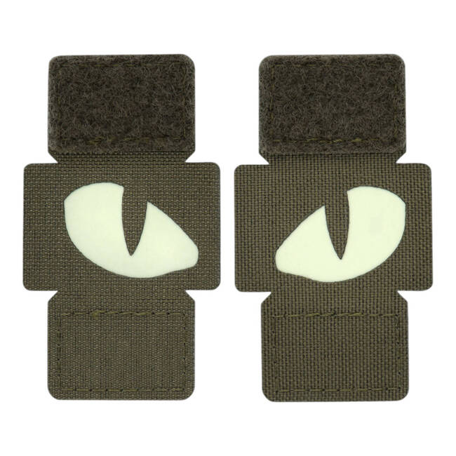 PATCH TIGER EYES LASER CUT (PAIR) - RANGER GREEN - M-TAC