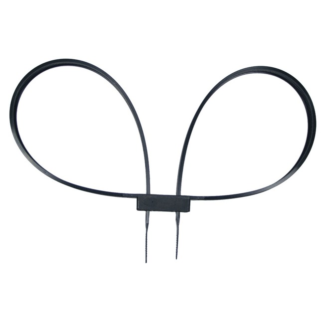 PLASTIC HANDCUFFS - BLACK - 80 X 1.27 CM - MFH®