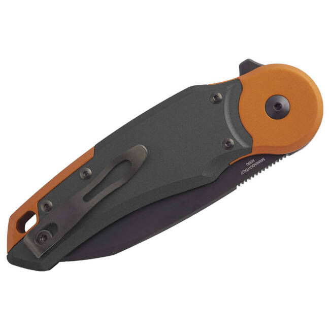 POCKET KNIFE METAMORPHOSIS WHARNCLIFFE M390 ALUMINUM BLACK & ORANGE PVD - FOX KNIVES