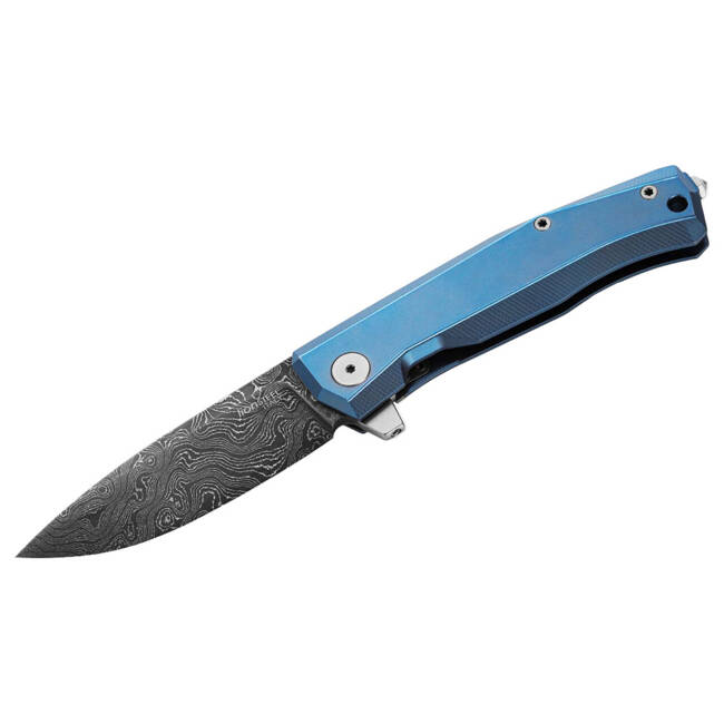 POCKET KNIFE "MYTO DAMASCUS BLUE" - LIONSTELL