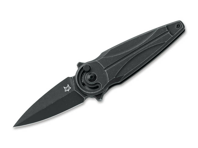 POCKET KNIFE - "SATURN ALUMINIUM" - Fox Knives® - ALL BLACK