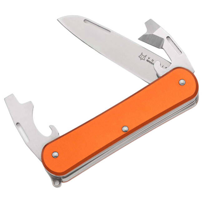 POCKET MULTI-TOOL - "Fox Vulpis 130-3 Aluminum Orange" - FOX KNIVES