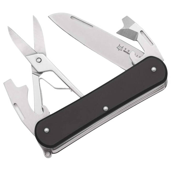 POCKET MULTI-TOOL - "Fox Vulpis 130-F4 Aluminum Black" - FOX KNIVES