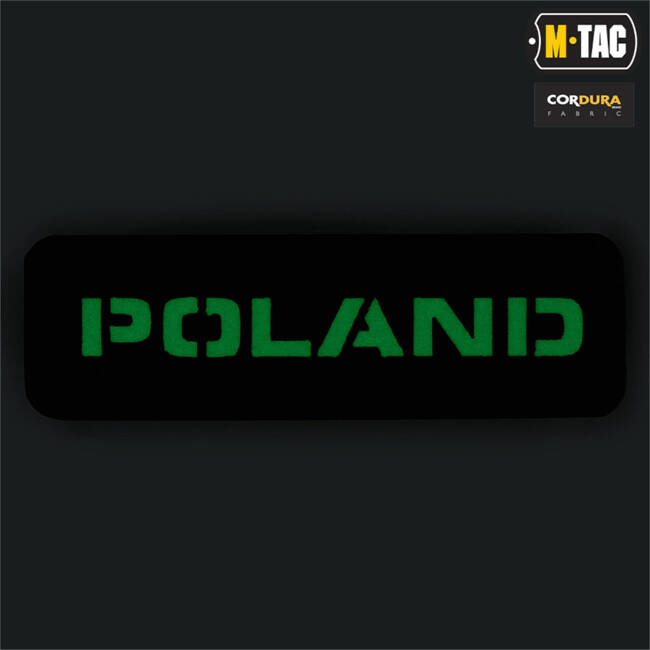 POLAND PATCH - 25 x 80 mm - LASER CUT - RED/GID - M-TAC