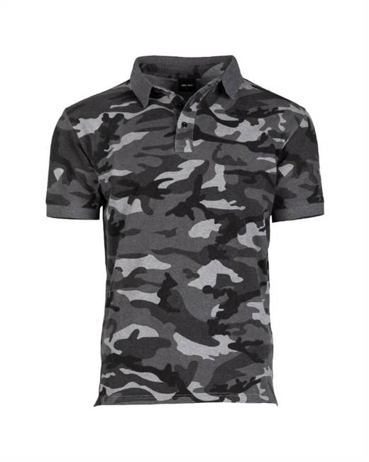 PRE-WASHED COTTON POLO SHIRT - Mil-Tec® - URBAN