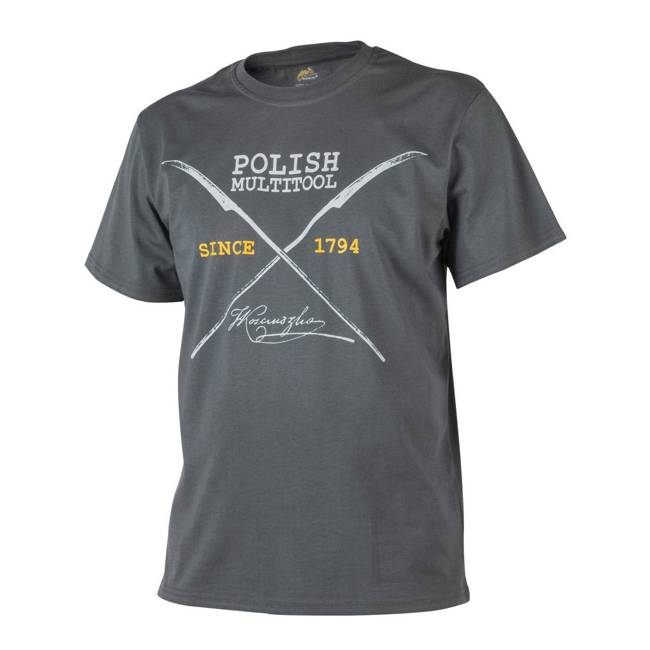 PRINTED T-SHIRT - "POLISH MULTITOOL" - Helikon Tex® - SHADOW GREY