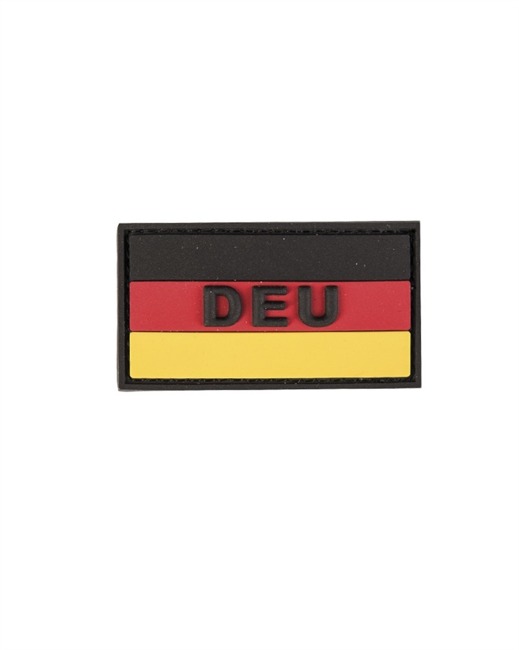 PVC 3D PATCH WITH HOOK&LOOP CLOSURE - FLAG OF GERMANY "DEU" - COLORED - Mil-Tec® - SMALL