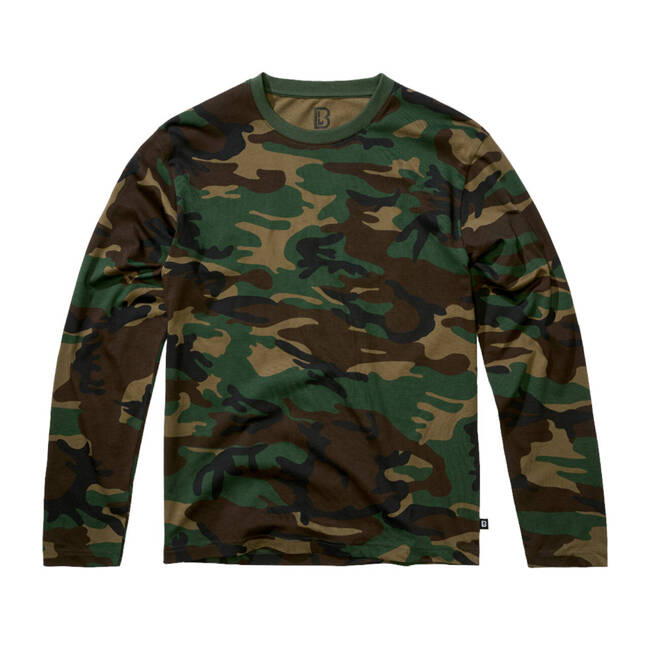 Premium long-sleeved shirt - woodland - Brandit