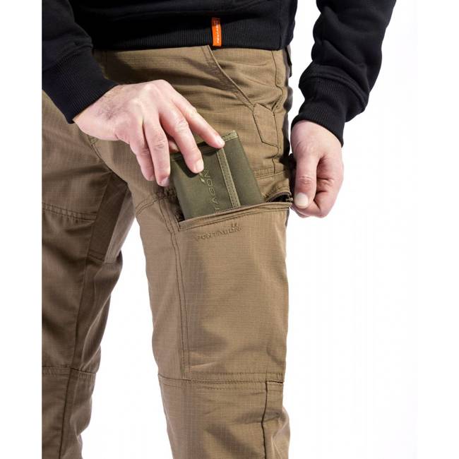 RIP-STOP PANTS - "YPERO" - PENTAGON® - PENTACAMO - LENGTH 34″