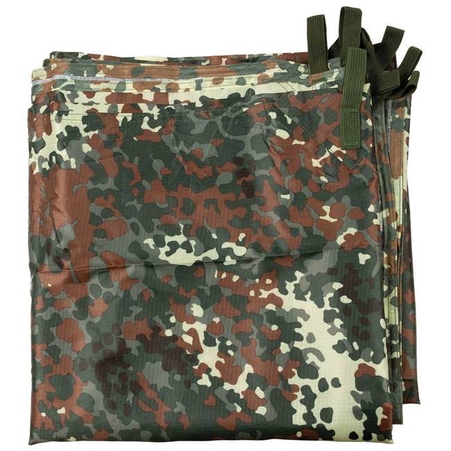 RIPSTOP TARPAULIN - "Tarp Extreme" - 300 x 300 CM - MFH® - BUNDESWEHR CAMOUFLAGE