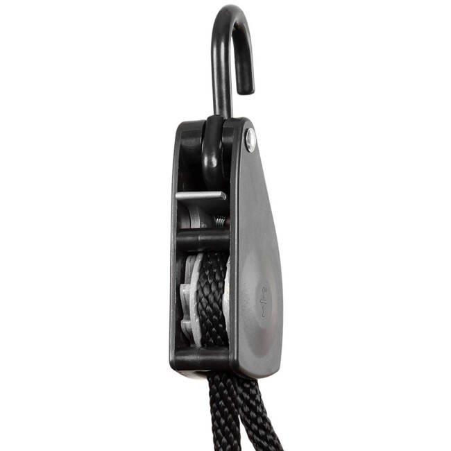 ROPE - 9 mm - 2 m - RATCHET TIE DOWN - BLACK - MFH