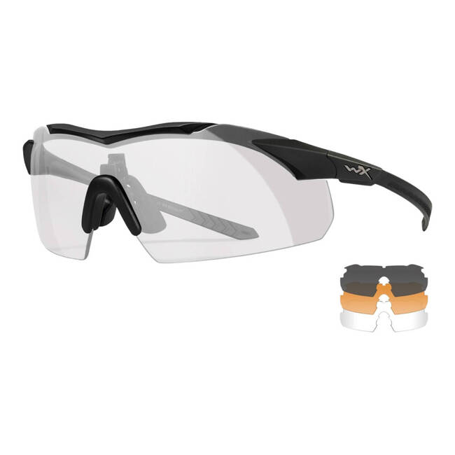 SAFETY GLASSES WX VAPOR COMM 2.5 - GRAY/CLEAR/LIGHT RUST - BLACK - WILEYX