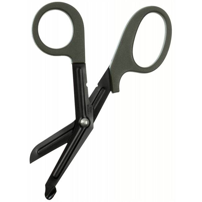 SCISSORS - TACTICAL - FOR FIRST AID KIT - GREEN OD - MFH