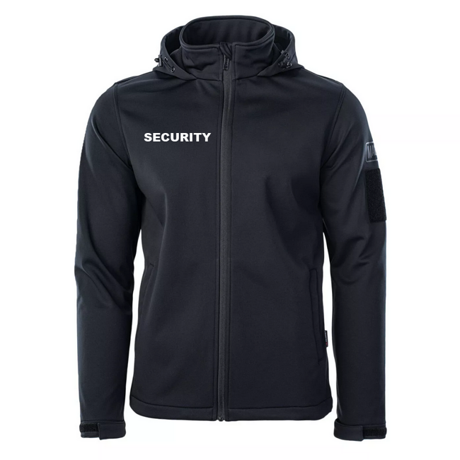 SECURITY SOFTSHELL WINTER JACKET - MAGNUM CERVUS - BLACK