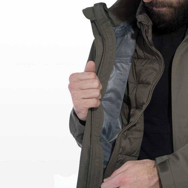 SHELL PARKA JACKET - WATERPROOF - "HURRICANE" - PENTAGON® - FOREST NIGHT GREEN 