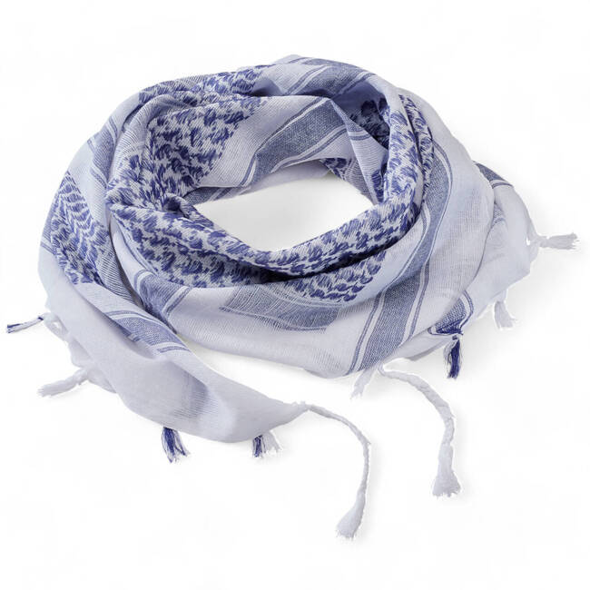 SHEMAG SCARF - BLUE/WHITE - BRANDIT