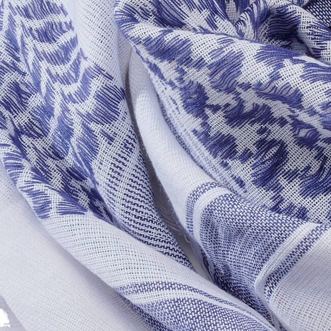 SHEMAG SCARF - BLUE/WHITE - BRANDIT