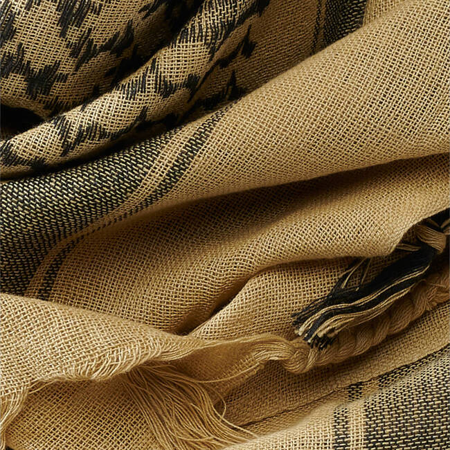 SHEMAG SCARF - KHAKI/BLACK - BRANDIT