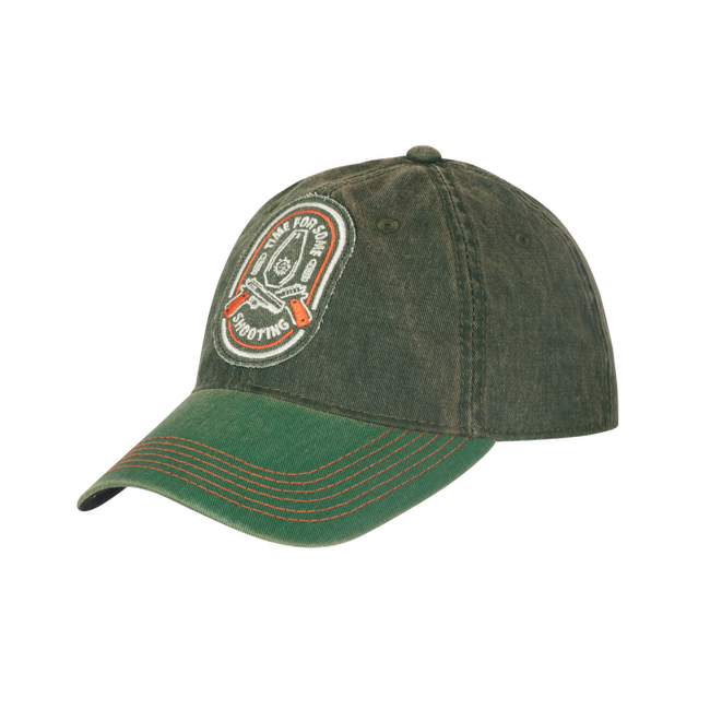 SHOOTING TIME SNAPBACK CAP - DIRTY WASHED COTTON - Helikon-Tex® - DIRTY WASHED DARK GREEN/KELLY GREEN