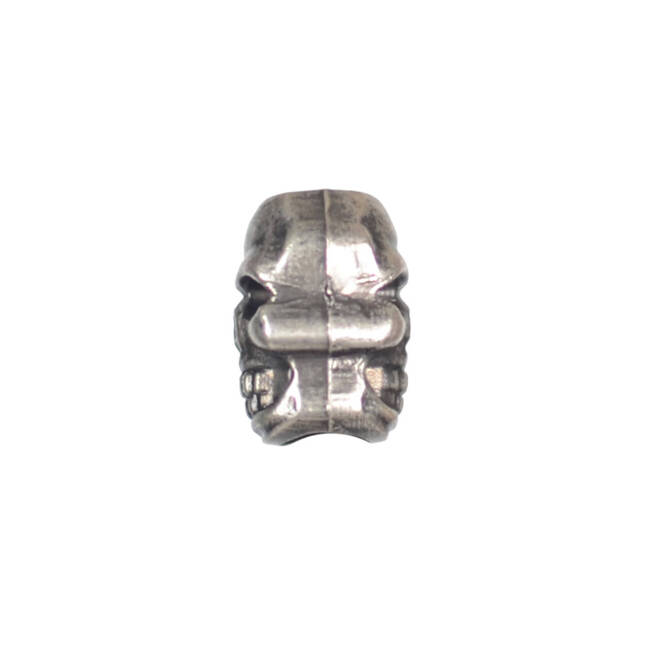 SKULL STOPPER BEAD - METAL BRUSHED - M-TAC