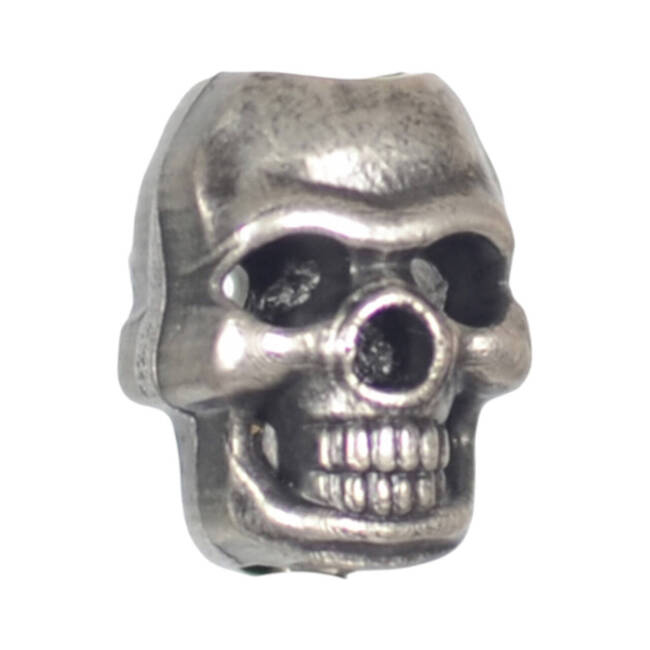 SKULL STOPPER BEAD - METAL BRUSHED - M-TAC