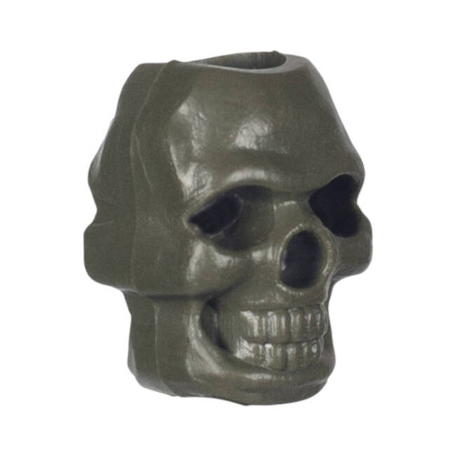 SKULL STOPPER BEAD - OLIVE  - M-TAC