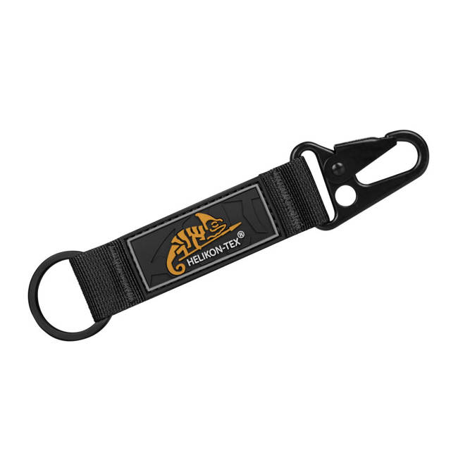 SNAP HOOK KEYCHAIN WITH LOGO - NYLON - Helikon-Tex® - BLACK