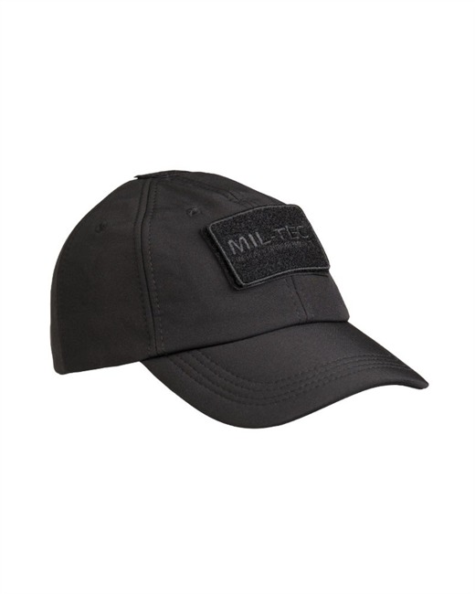 SOFTSHELL BASEBALL CAP - Mil-Tec® - BLACK