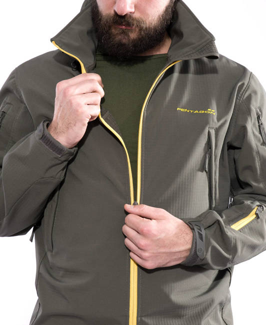 SOFTSHELL JACKET - ARTAXES "ESCAPE"- PENTAGON® - GRINDLE GREEN