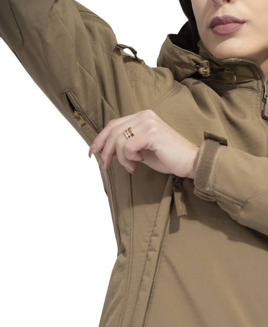 SOFTSHELL JACKET FOR WOMEN - "ARTAXES" - Pentagon® - COYOTE