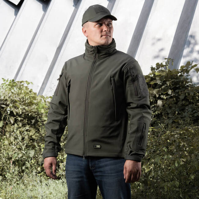 SOFTSHELL JACKET, OLIVE - M-TAC