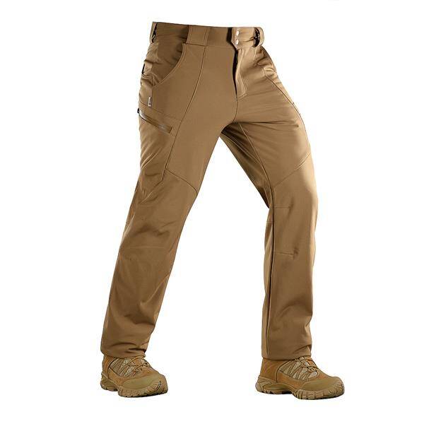 SOFTSHELL TACTICAL WINTER TROUSERS, COYOTE - M-TAC